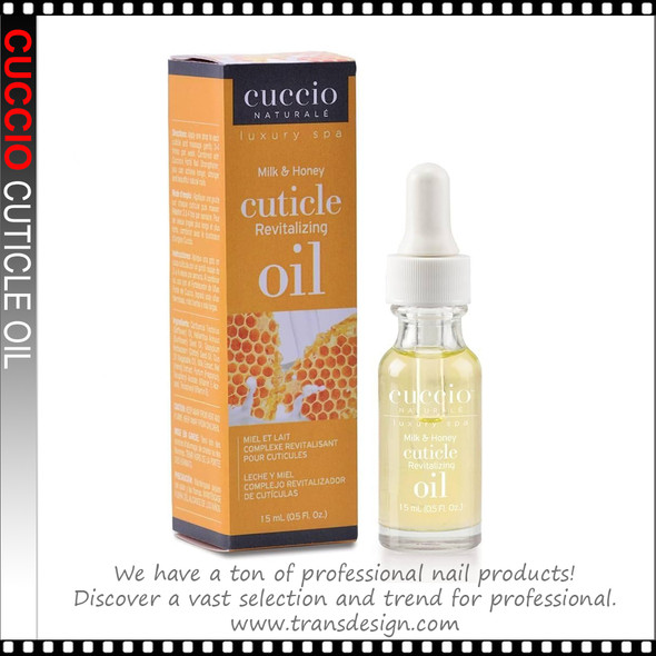CUCCIO-Natural Cuticle Revitalizer Oil Milk & Honey 0.5oz